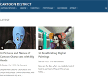 Tablet Screenshot of cartoondistrict.com